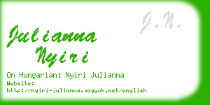 julianna nyiri business card